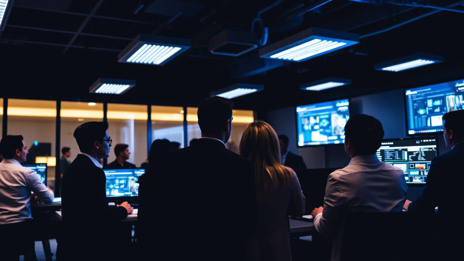 Team working on AI